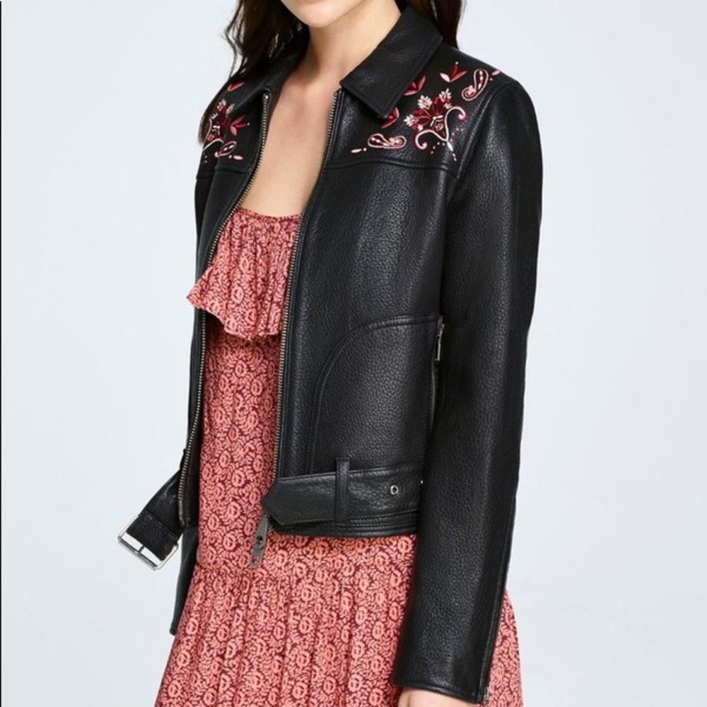 Rebecca Minkoff black Leather Motorcycle Jacket
